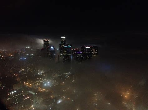 "There's a fog upon L.A." (photo from National Weather Service Los