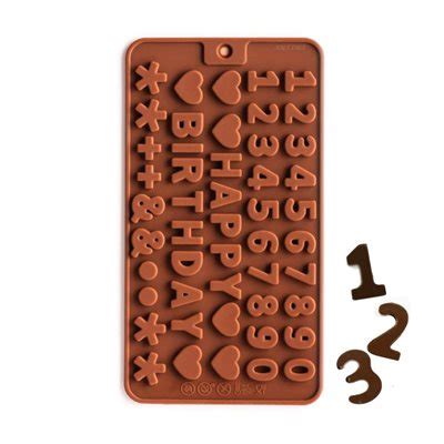 If you scorch chocolate, you'll have no choice but to throw it out and start afresh. Mini Number Silicone Chocolate Mold