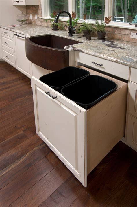 The garbage can remains completley hidden whilst providing easy. Create & Design a "look" in your kitchen without ...