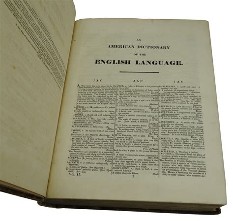 An American Dictionary Of The English Language By Noah Webster First