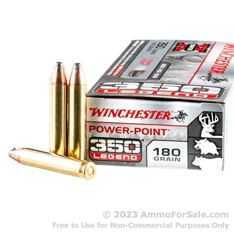 200 Rounds Of Discount 180gr Power Point 350 Legend Ammo For Sale By