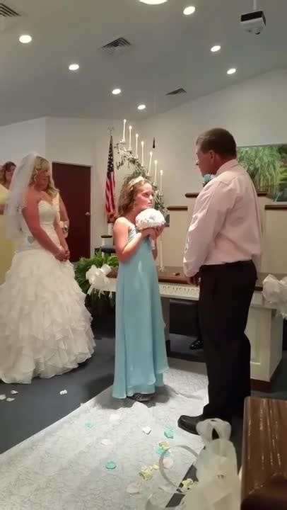 Groom Delivers Beautiful Vows To His Stepdaughter During His Wedding