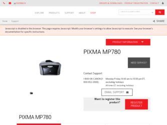 This printer is also compatible with various operating. Canon PIXMA MP780 Driver and Firmware Downloads