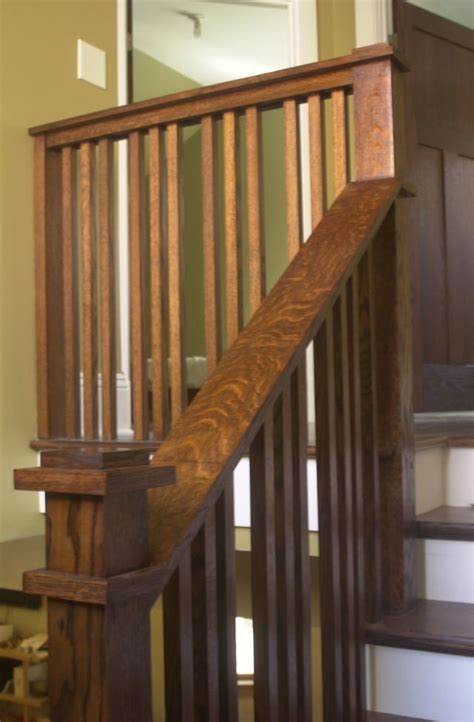 Frequently referred to as spindles, balusters add physical and visual support to your handrails. Craftsman stair rail; within code | Craftsman staircase, House styles, Craftsman interior