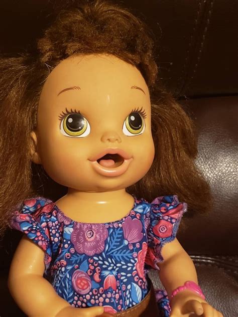 Baby Alive Baby All Gone Brunette Hair Green Eyes Used Bb Etsy