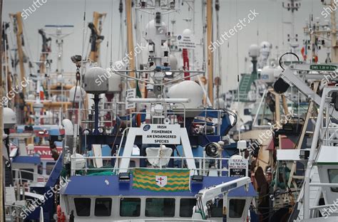View Flotilla Over 50 Fishing Boats Editorial Stock Photo Stock Image