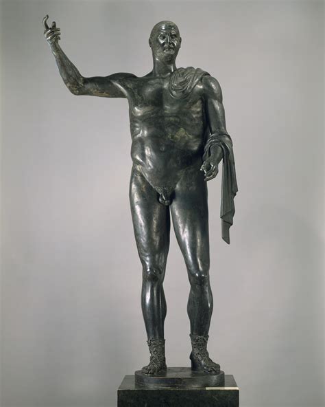 Bronze Statue Of The Emperor Trebonianus Gallus Roman Imperial