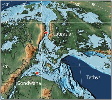 Early Jurassic Paleogeographic Map Of The Western Tethys
