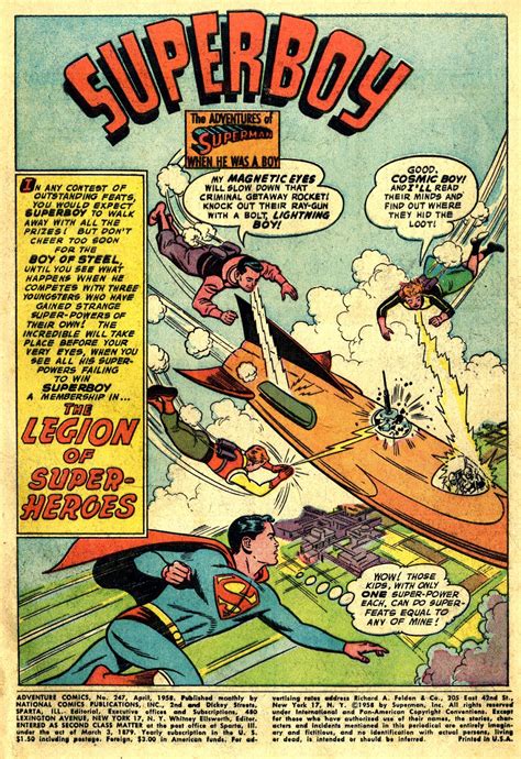 Days Of Adventure Adventure Comics 247 April 1958