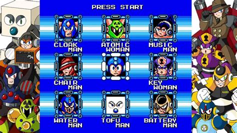 A Music Select ~ Stage Select 8 Robot Masters Mega Man § Youtube