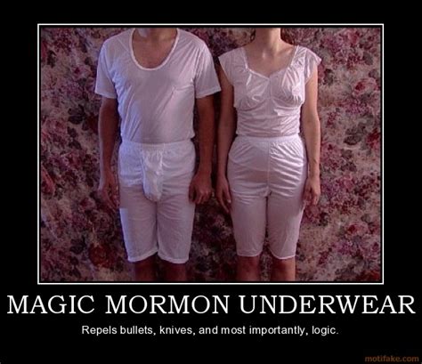 Magic Mormon Underwear Mormon Religion Underwear Atheist Demotivational