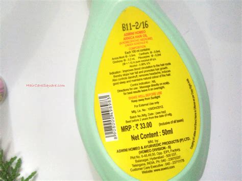 I have used aswini homeo arnica hair oil for around 3 months. Ashwini Homeo Arnica Hair Oil Review - The Homeopathic ...