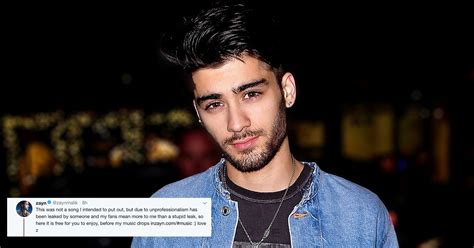 Zayn Malik Shared A Leaked Song On Social Media Teen Vogue