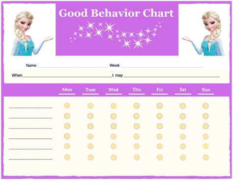 10 Best Free Printable Frozen Behavior Charts Pdf For Free At Printablee