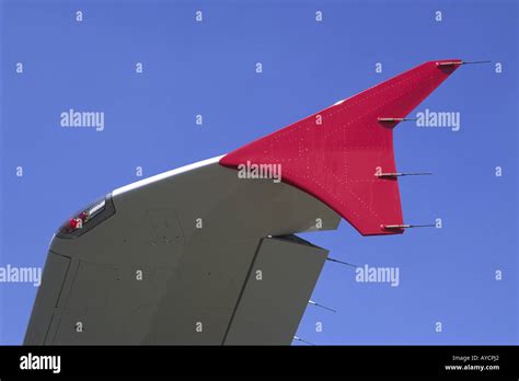 Winglet On An Airbus A320 Plane Stock Photo 9752737 Alamy