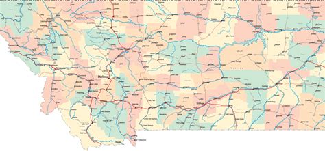Montana Road Map Deep Sea News