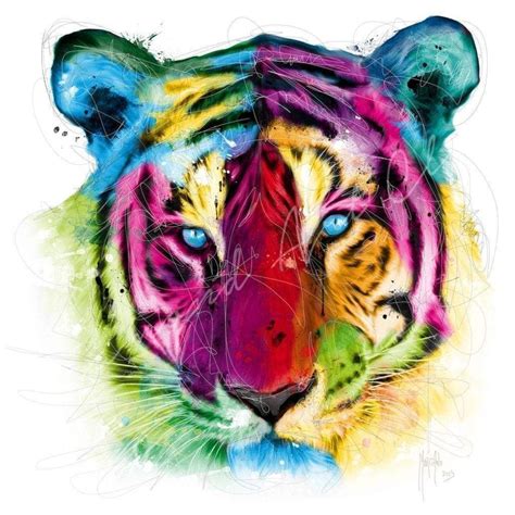 Rainbow Tiger In 2020 Tiger Art Pop Art Images Cross Paintings