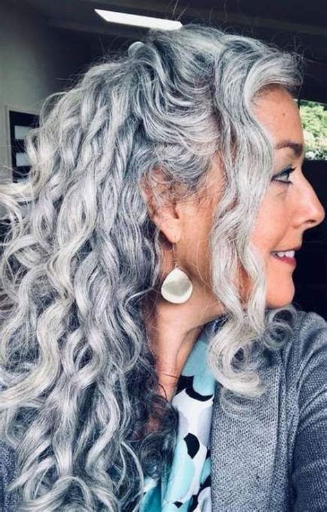 Grey Hair Long Hairstyles Hair Styles Creation