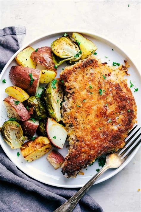 Sheet Pan Crispy Cheddar Pork Chops Recipecritic