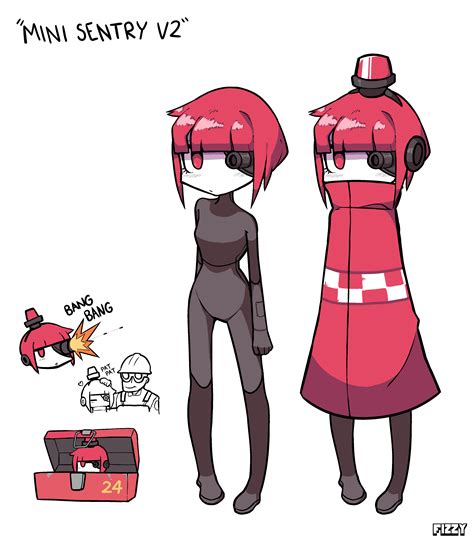 What If Team Fortress 2 Mini Sentry Was Anime Person Rtf2