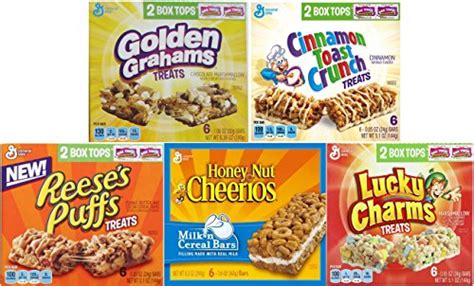 General Mills Cereal Bars Variety Pack Of 5 Different Flavors Lucky