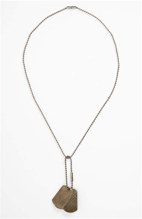 Gucci Dog Tag Necklace Nordstrom
