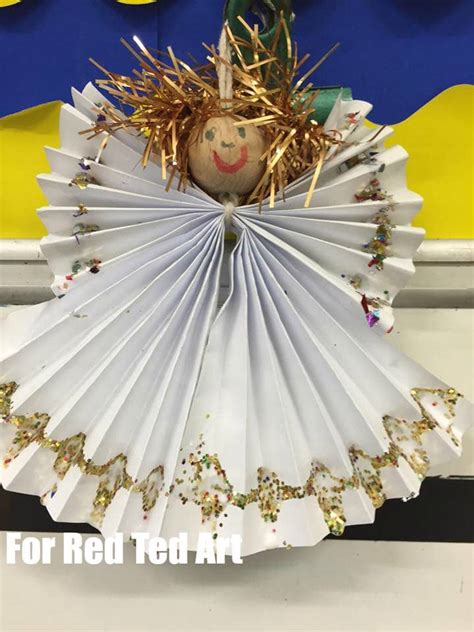 Adorable Paper Angel Craft These Are So Cute And Easy To Make By