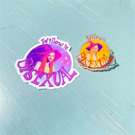 Willow Is Bisexual Sticker And Pin Buffy The Vampire Slayer Etsy