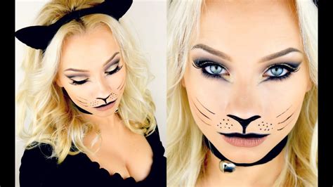 Last Minute Halloween Kitty Cat Makeup Tutorial 2015 Youtube