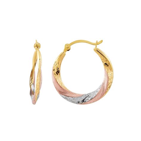 Brilliance Fine Jewelry - Brilliance Fine Jewelry 10K Rose Gold with Yellow and White Rhodium ...