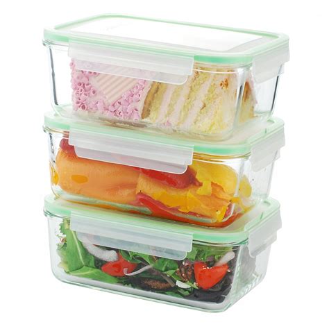 Kinetic Go Green Glassworks 3 Piece Food Storage Container Set And Reviews Wayfair