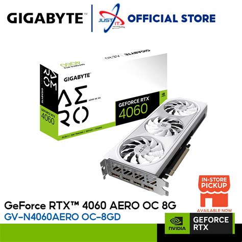Gigabyte Geforce Rtx4060 Aero Oc 8g Gddr6 Graphic Card Gv N4060aero Oc
