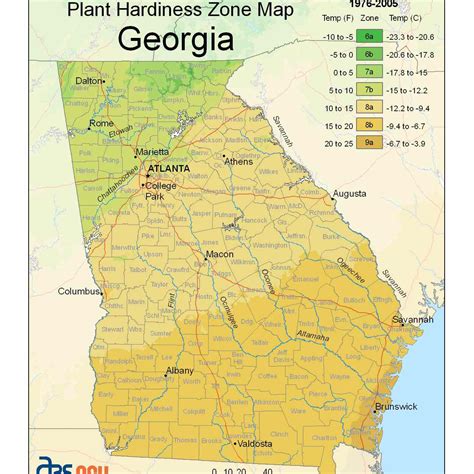 State Maps Of Usda Plant Hardiness Zones