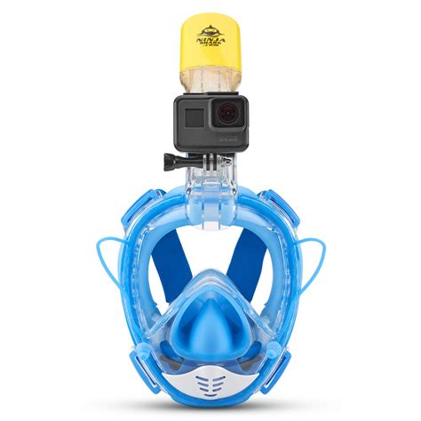 Equaliser Full Face Snorkel Masks Pinch Your Nose Ninja Shark