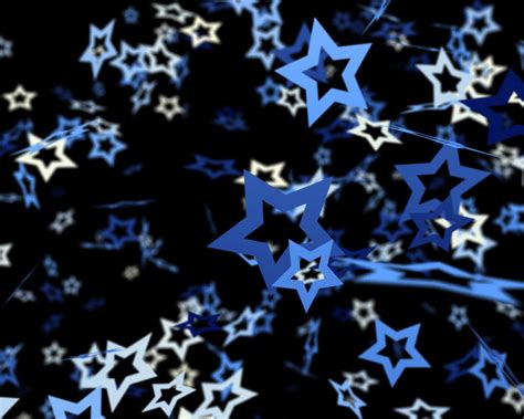 48 Blue Stars Wallpaper