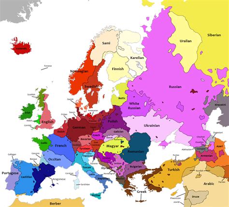 Ethnic Map Of An Alternative Europe Oc Imaginarymaps