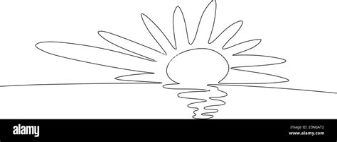 Simple Sunrise Drawing Black And White Protes Png