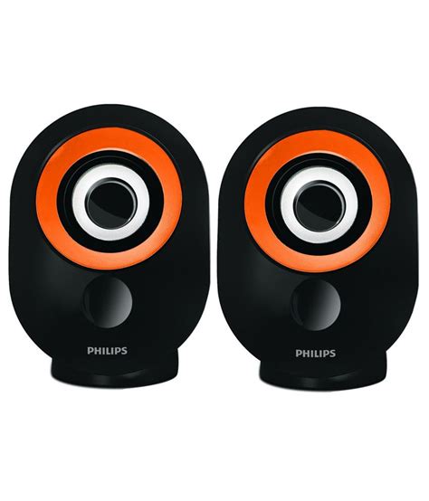 Buy Philips Spa 50 Usb 20 Computer Speakers Orange Online At Best