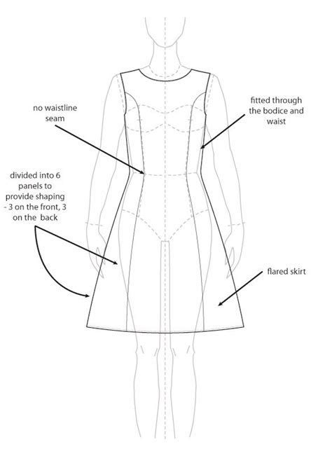 Princess Line Noções Básicas De Costura Vestido Sem Pattern