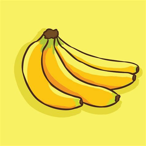 Bananas De Desenho Vetorial Vetor Premium
