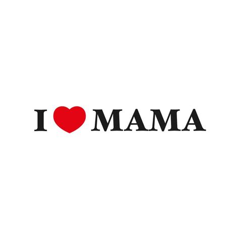 Wallsticker I Love Mama Wall Artdk