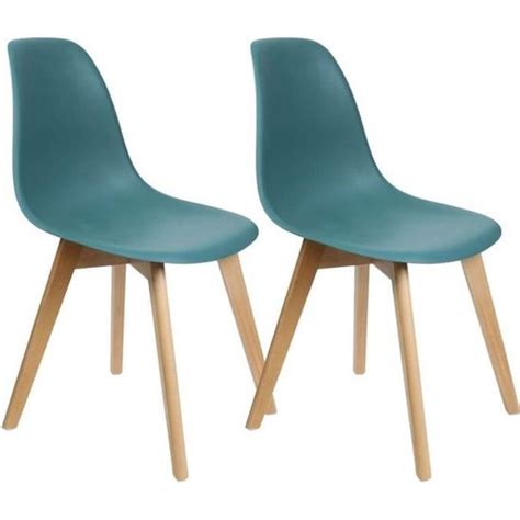 Chaises Scandinaves Bleu C Ladon Altobuy Lot De Bois Massif