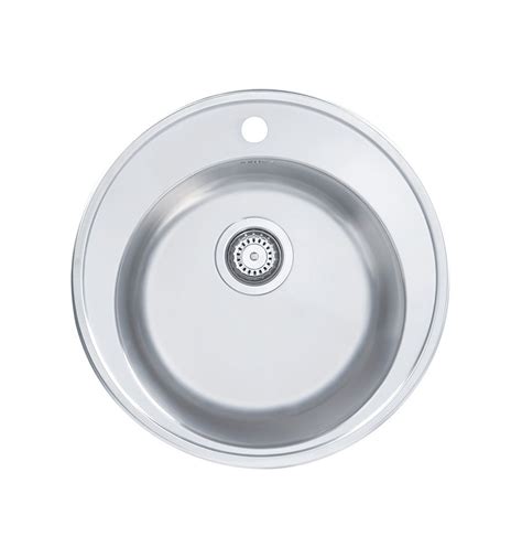 Sinks with one tap hole are the most common style and are available with or without a drainer, which can be reversible to allow positioning to suit your kitchen layout. Sapphire Round Single Bowl Classic Inset Kitchen Sink With ...