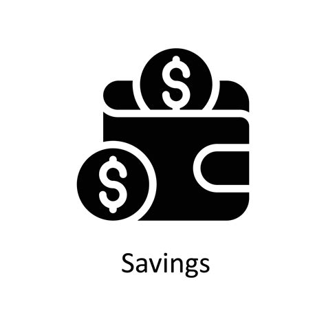 Savings Vector Solid Icons Simple Stock Illustration Stock 21958387