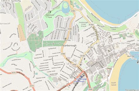 Scarborough Town Map Printable