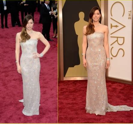 Jessica Biel Is Metallic Stunner On Oscars Red Carpet Horz Red Carpet Im Genes Por Reta