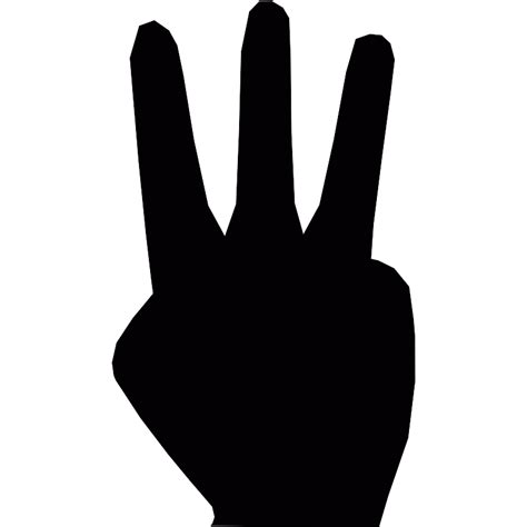 Three Fingers Vector Svg Icon Svg Repo