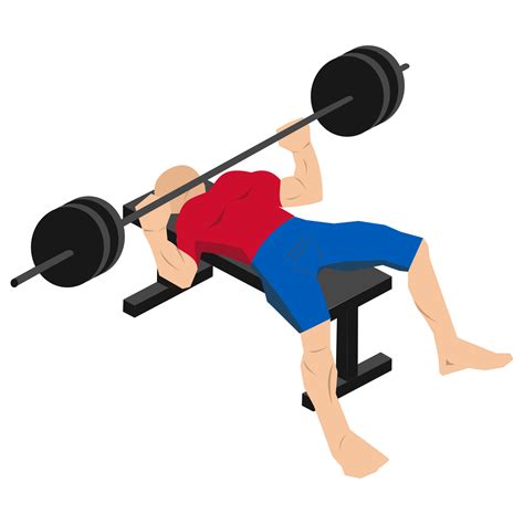 Athlete Bench Press Pose Png Images Psds For Download Pixelsquid