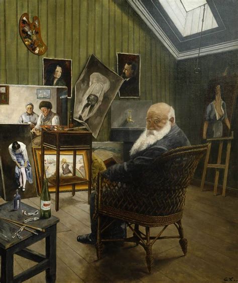 Portraituresque — Christian Krohg Self Portrait In The Studio