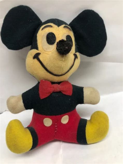 Vintage 1960s Walt Disney World Disneyland Mickey Mouse 7 Stuffed